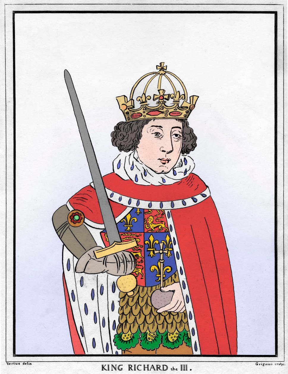 Richard III van Engeland, 18e eeuw door Reynolds Grignion