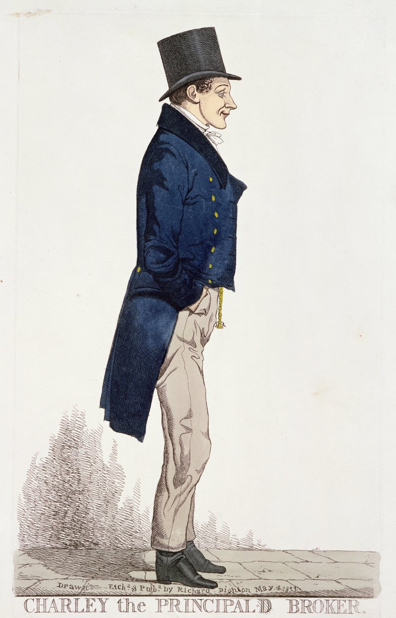 Charley de belangrijkste makelaar, 4 mei 1822 door Richard Dighton