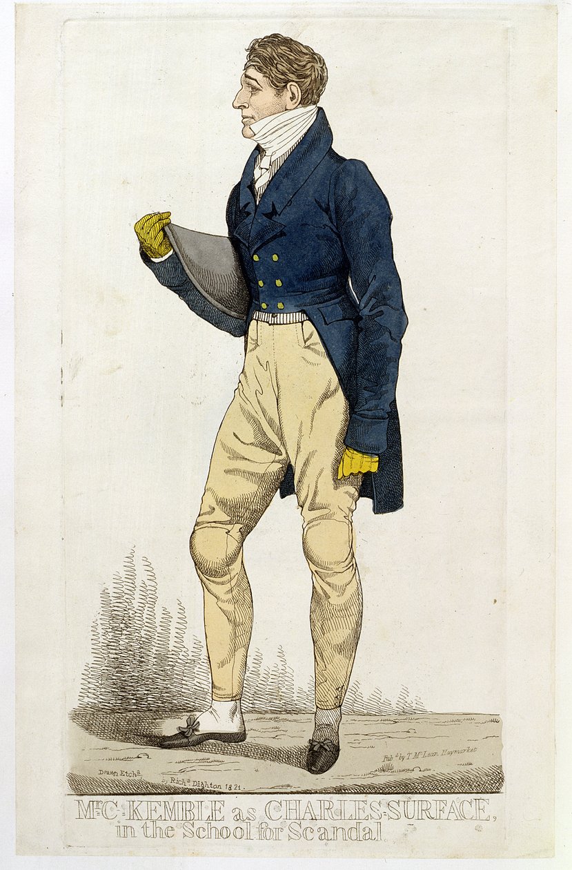 Mr Charles Kemble (1775-1854) als Charles Surface in 