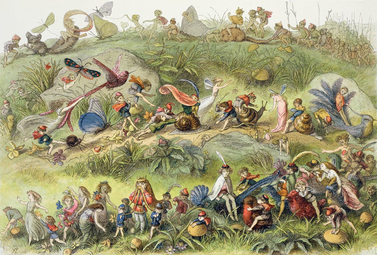 Triomfantelijke Mars van de Elf-Koning, illustratie uit 