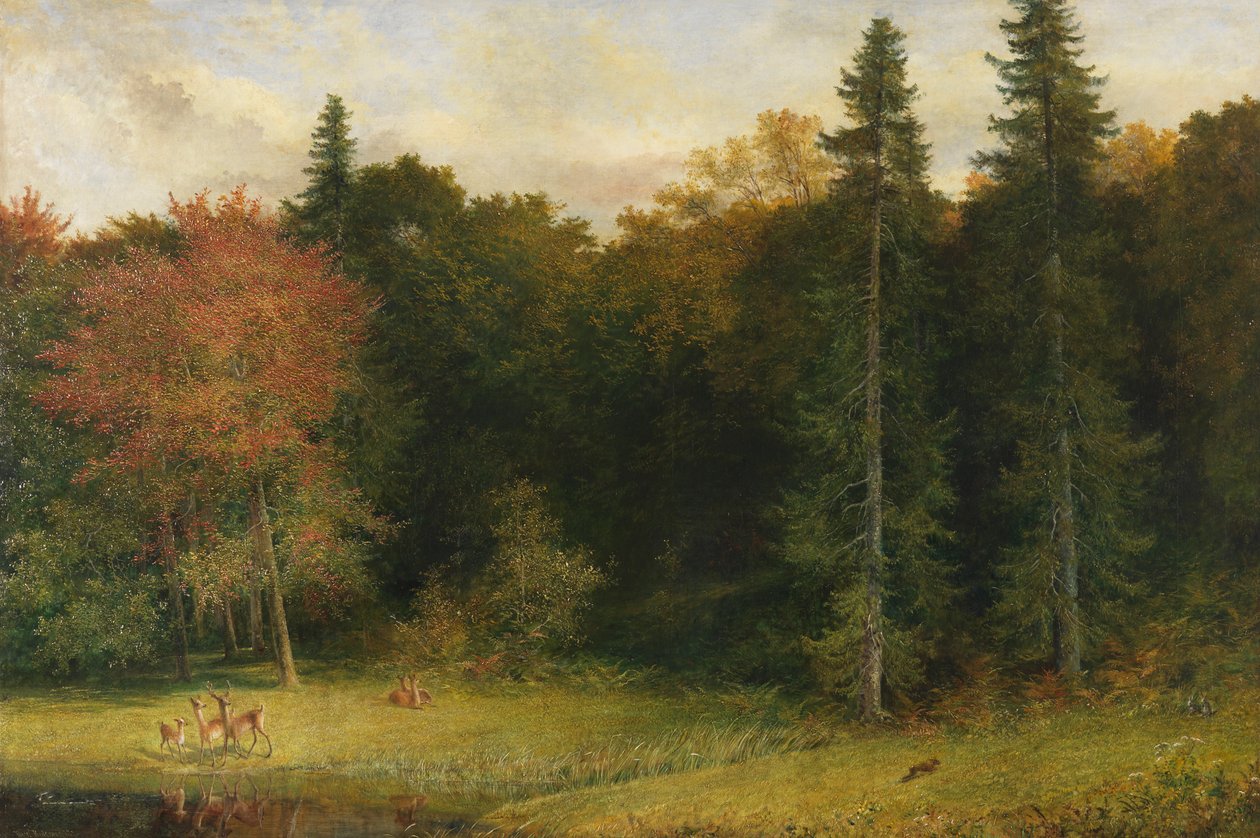 Geschrokken boswachters, 1874 door Richard Redgrave