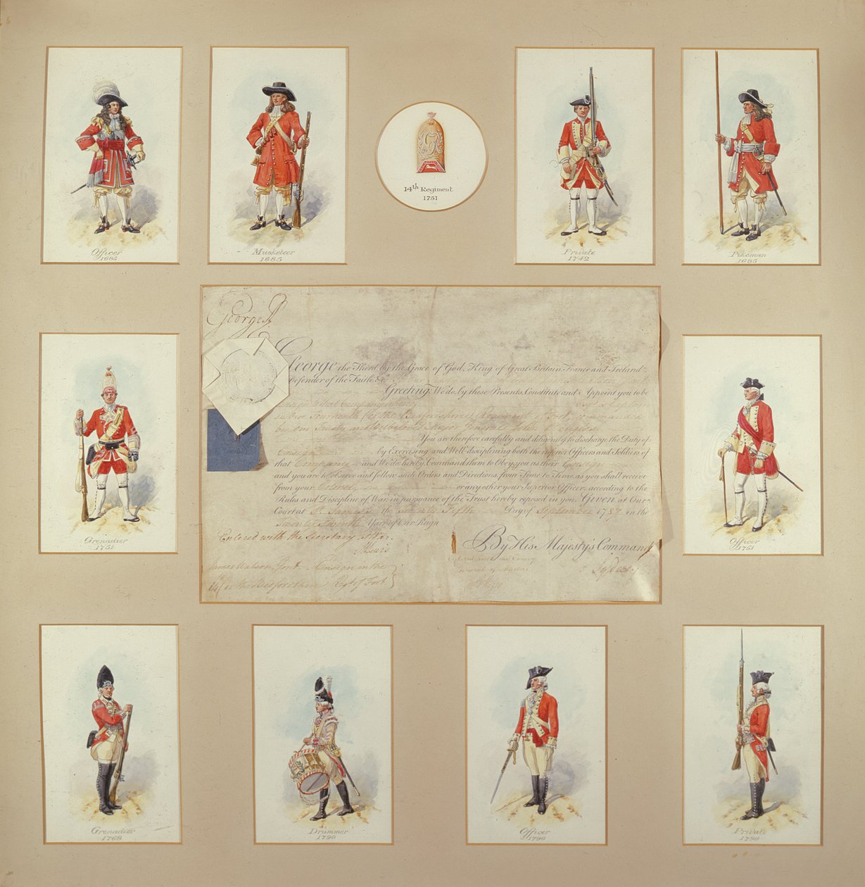 14e Regiment Voetvolk door Richard Simkin