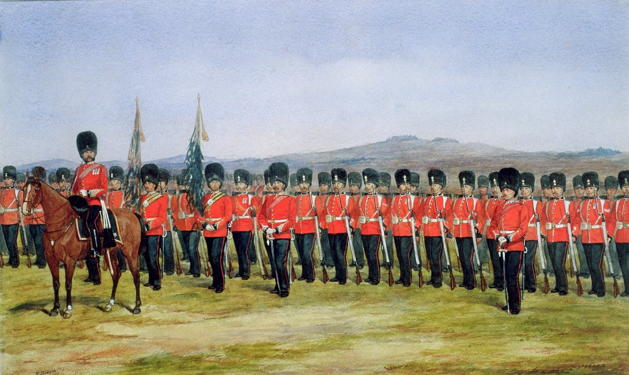 De Royal Fusiliers, 1876 door Richard Simkin