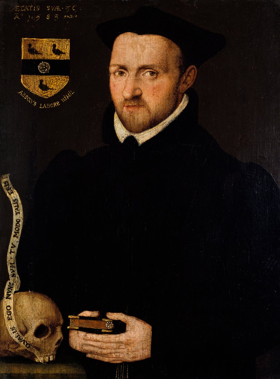 Portret van Ralph Lumley, 1583 door Richard Stevens
