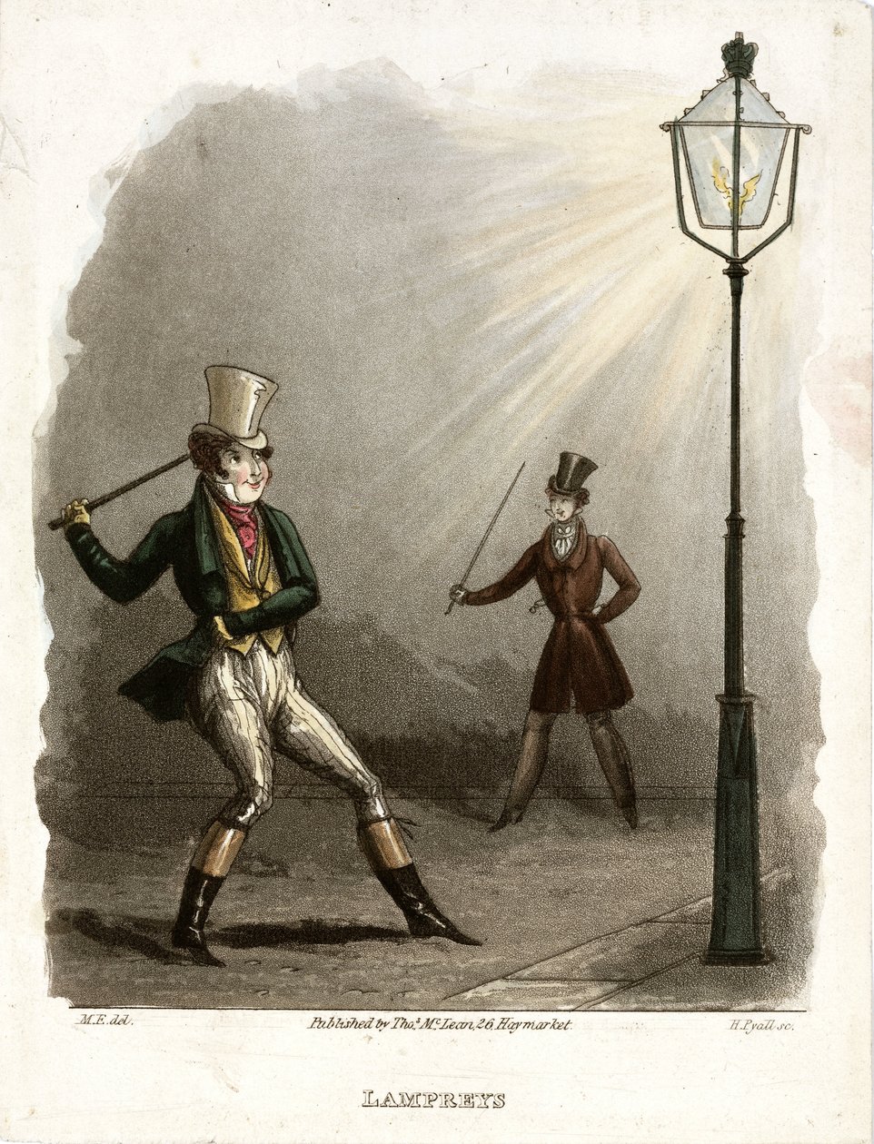 Lampreien, ca. 1820 door John Pardon