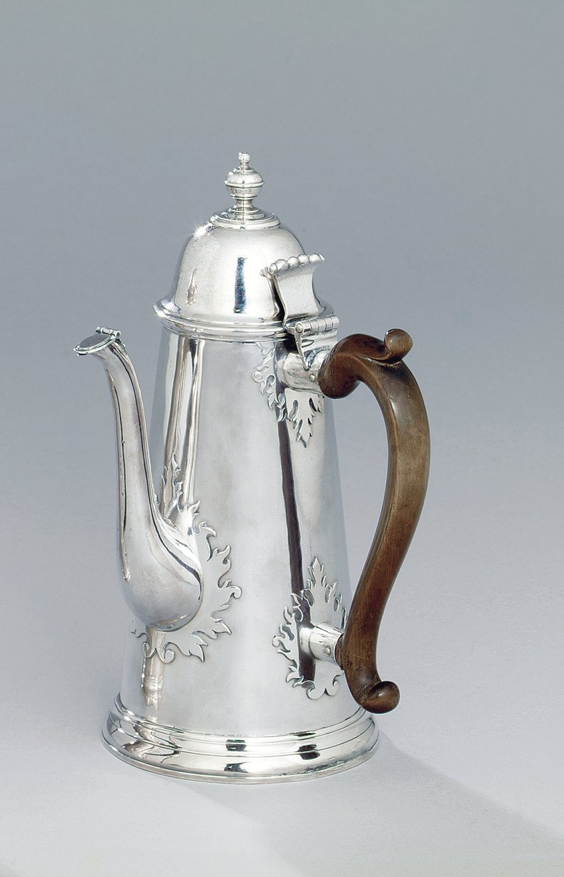 Queen Anne koffiepot door Richard Bayley