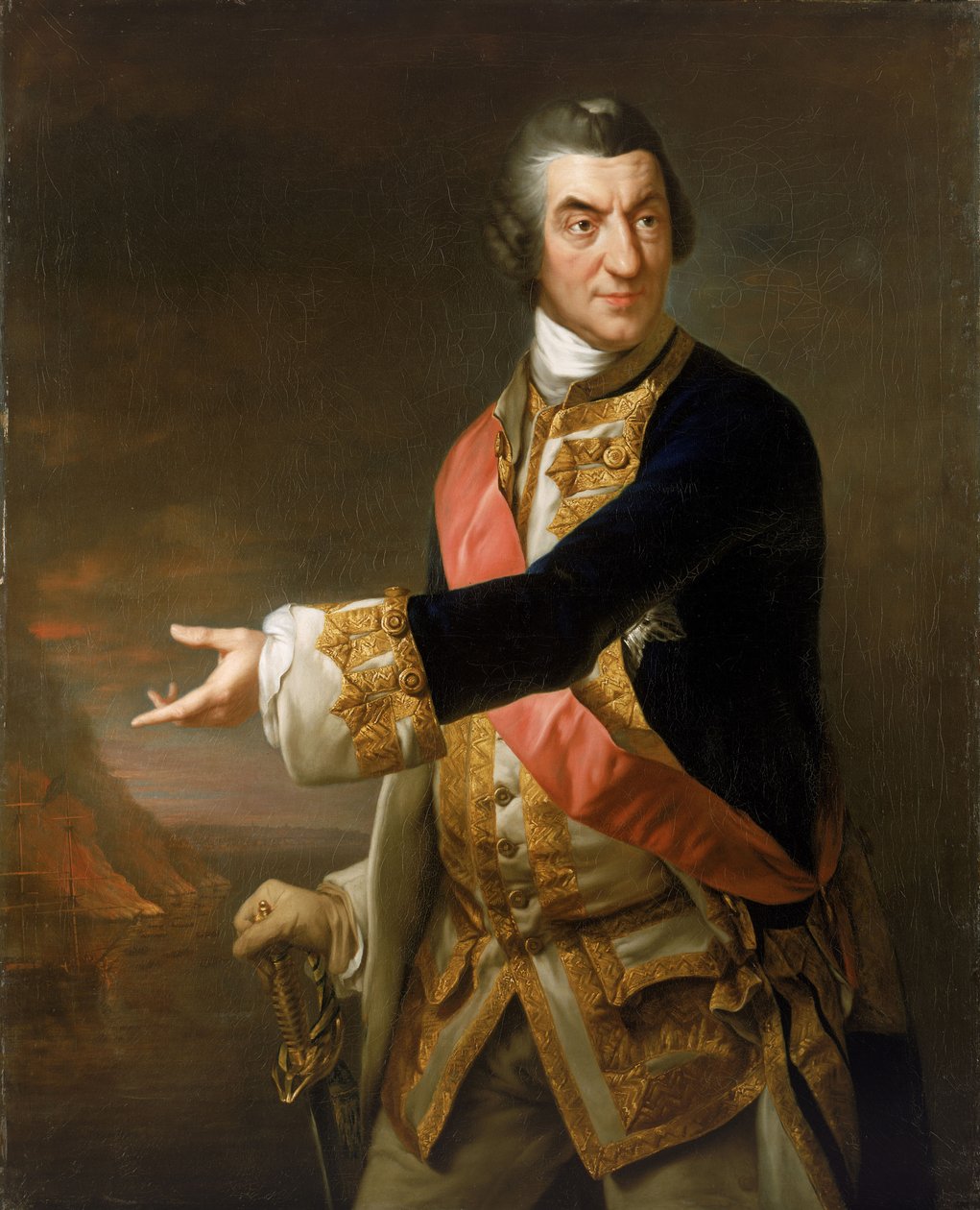 Admiraal Sir Charles Saunders (1713-1775) door Richard Brompton