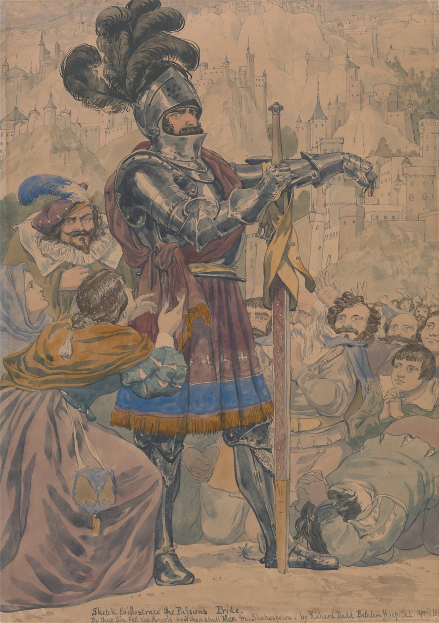 Schets voor de passies: Trots door Richard Dadd
