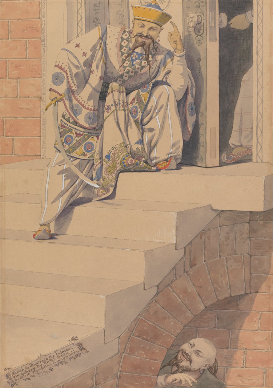Schets om de Passies te Illustreren: Verraad door Richard Dadd