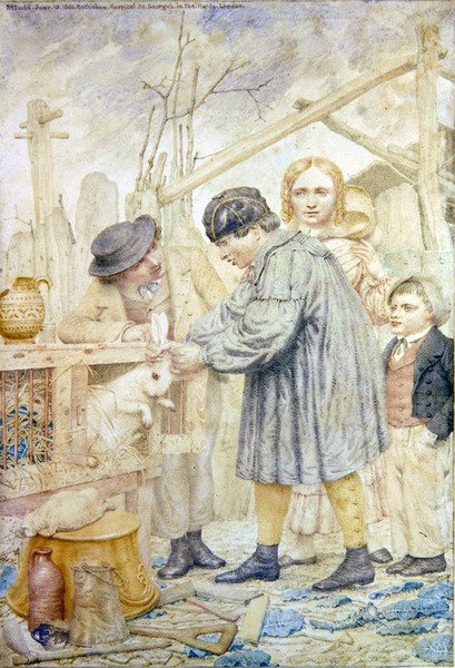 Het konijnenhok door Richard Dadd