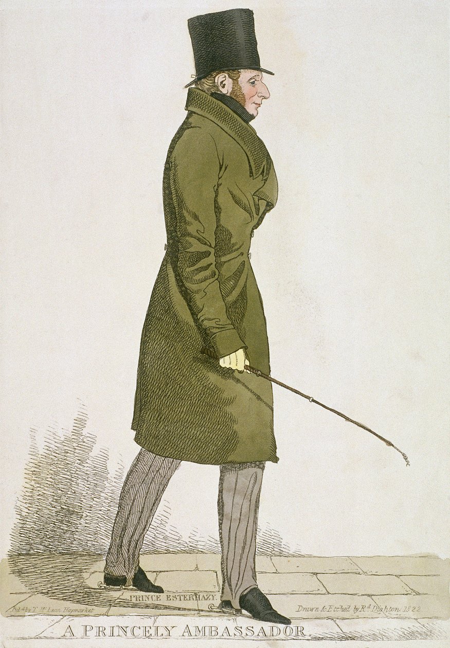 Een prinselijke ambassadeur, 1822 door Richard Dighton