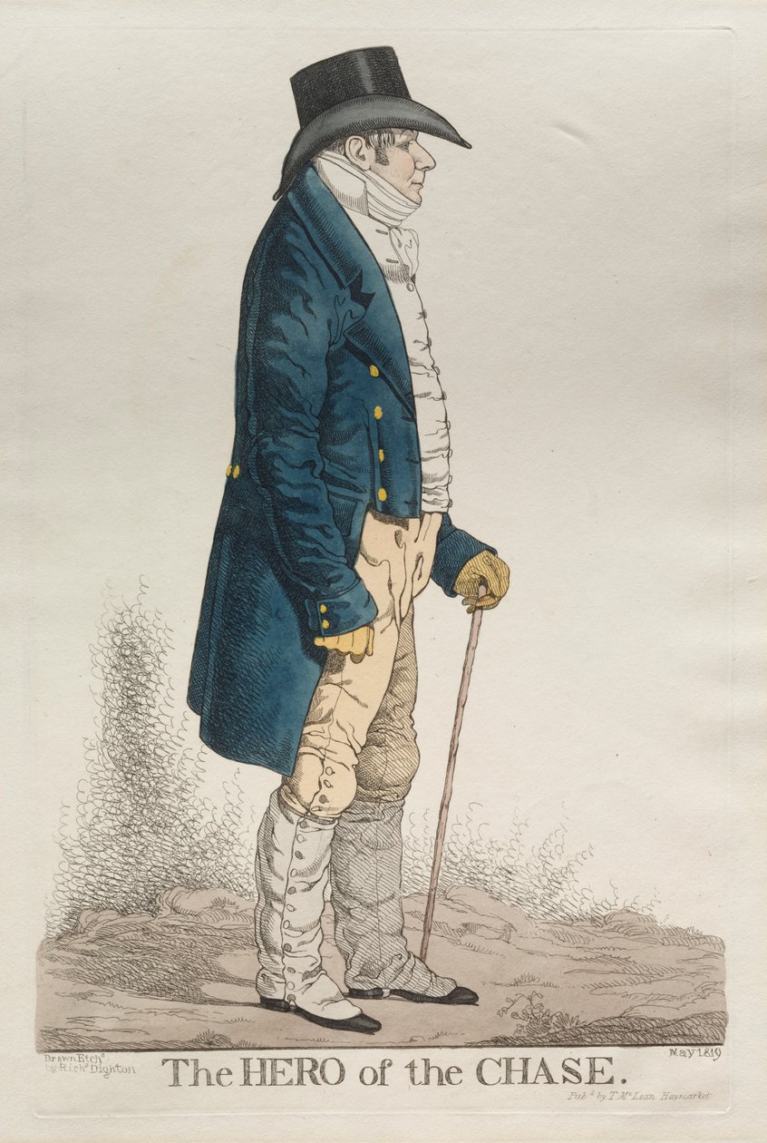 De held van de jacht, 1819 door Richard Dighton
