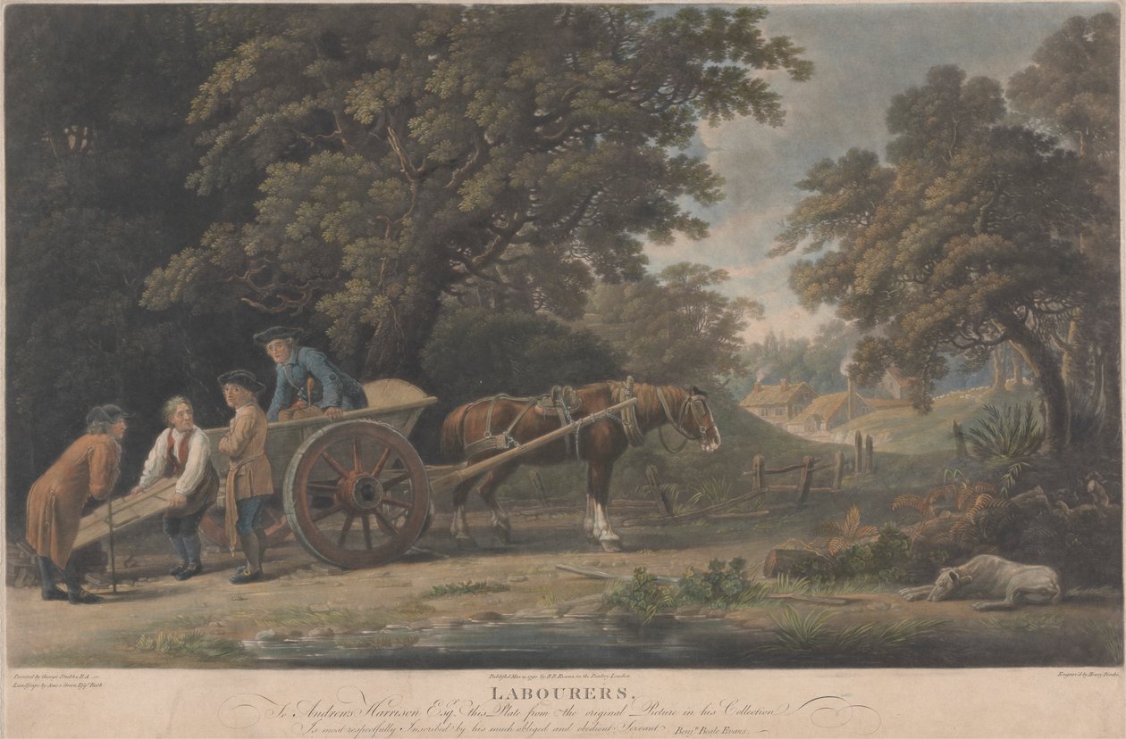 Arbeiders door Richard Earlom