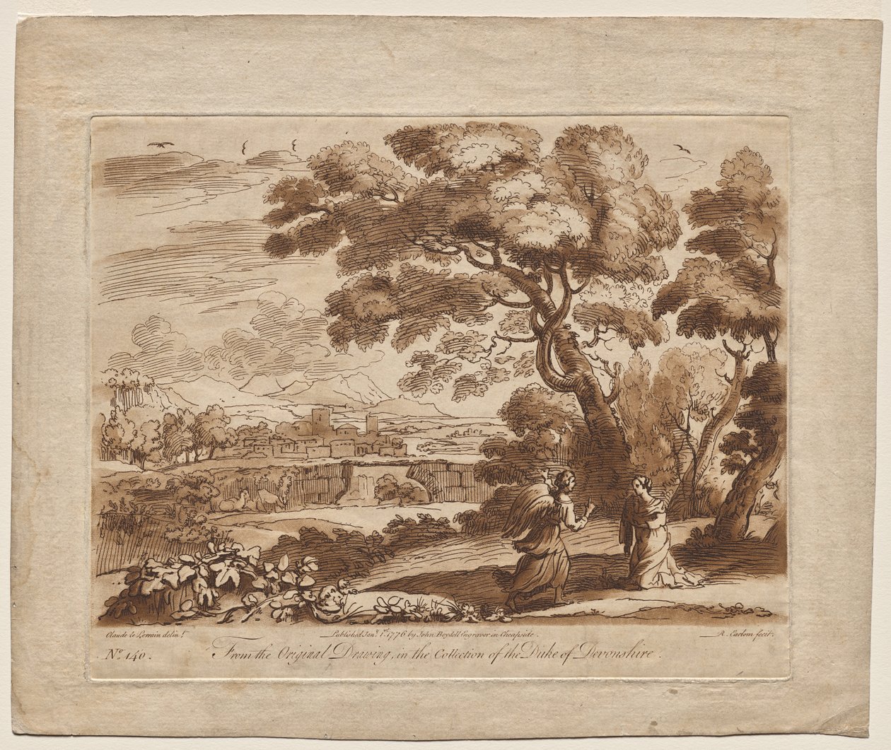 Landschap, Plaat Nr. 140 door Richard Earlom