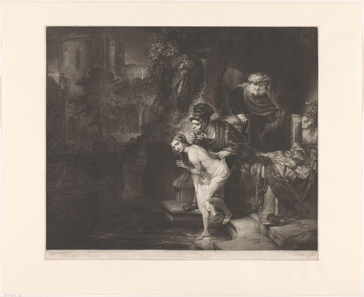Susanna en de ouderlingen door Richard Earlom