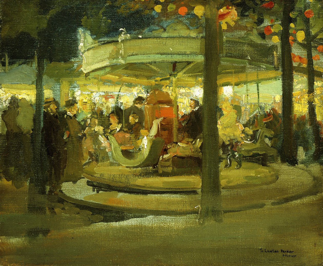 Carrousel, ca. 1900-1901 door Richard Emil Miller