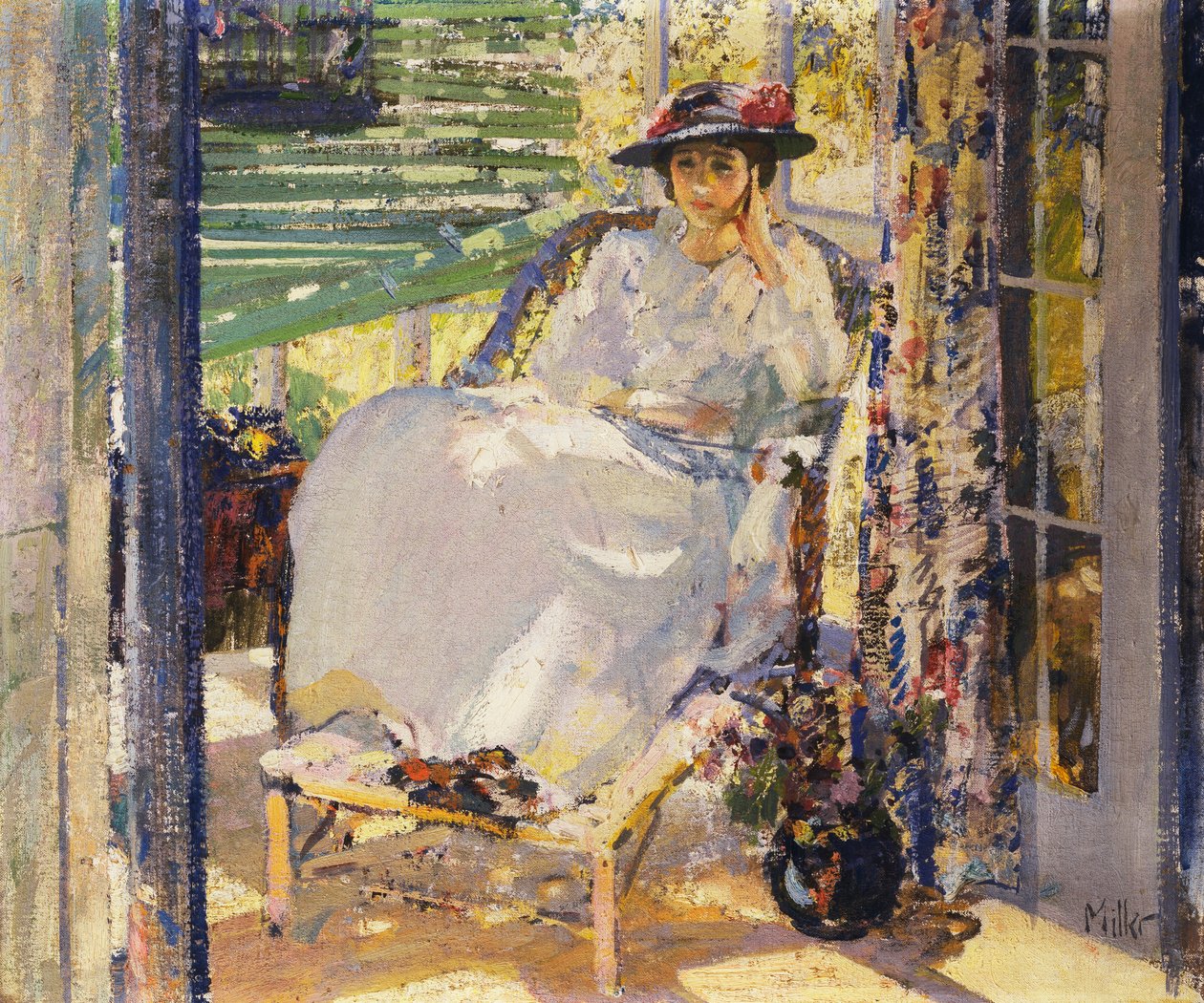 In de Serre door Richard Emil Miller