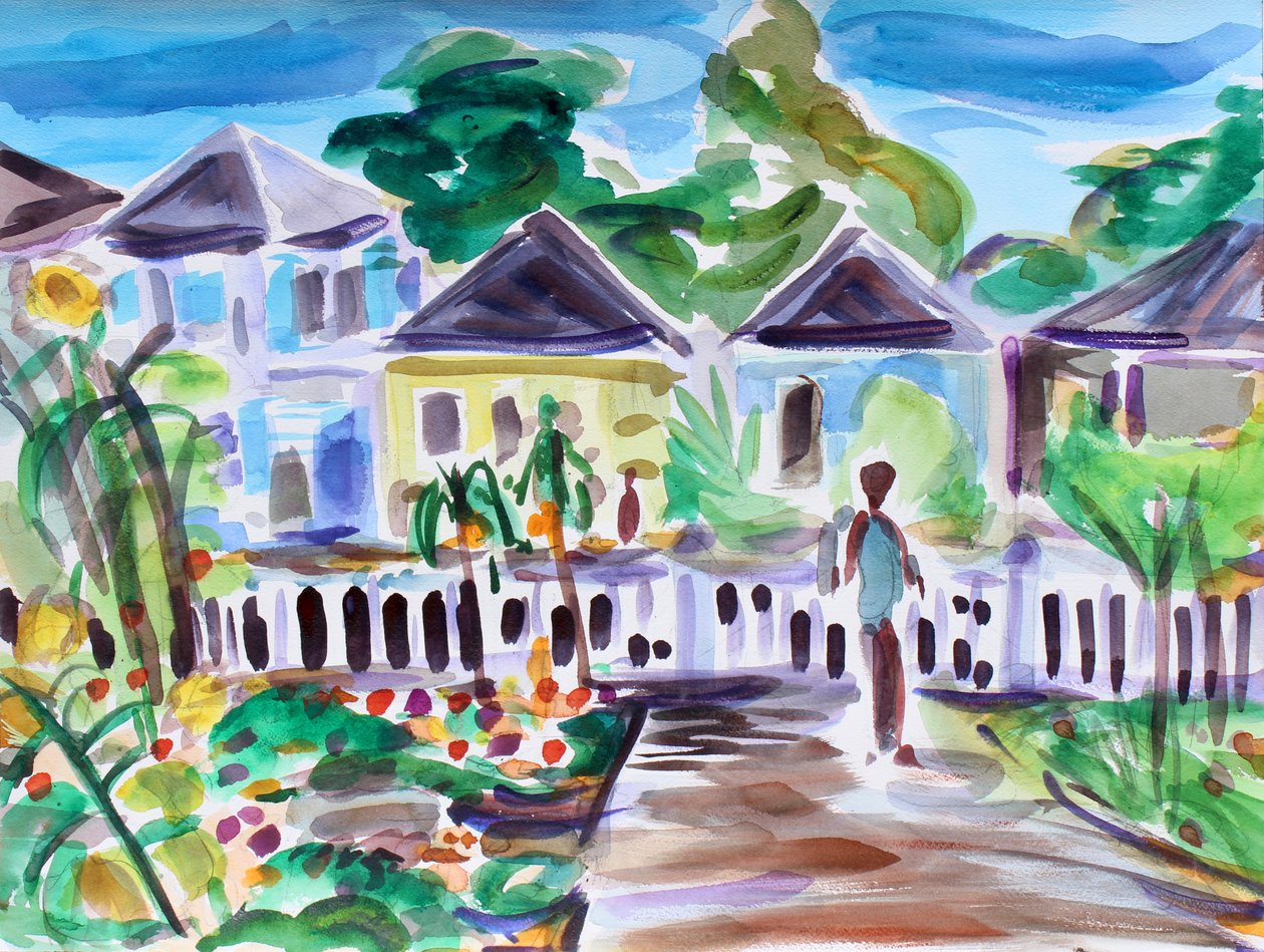 Bungalows in Santa Rosa door Richard Fox
