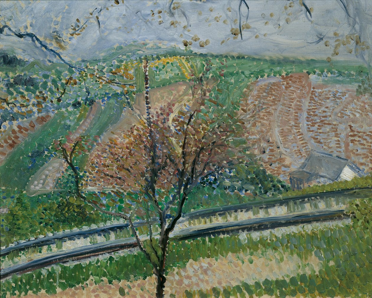 Tandradbaan op de Kahlenberg, 1907 door Richard Gerstl
