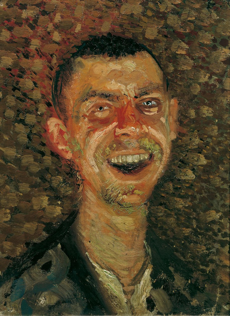 Zelfportret, lachend door Richard Gerstl
