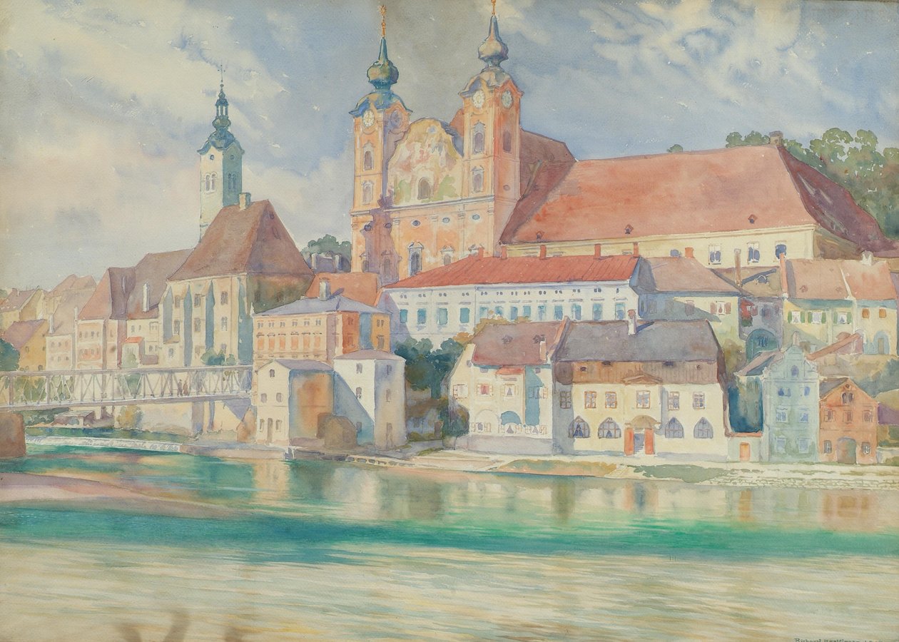 Sint-Michaëlskerk in Steyr door Richard Harlfinger