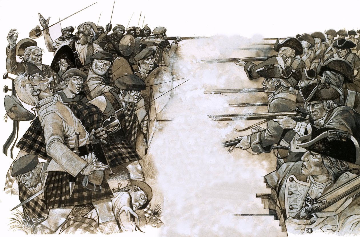 De Slag bij Culloden door Richard Hook