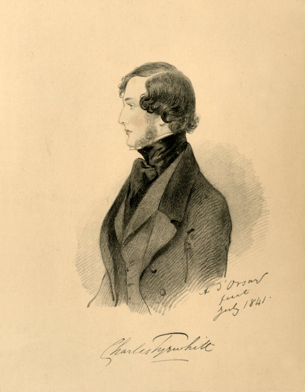 Charles Tyrwhitt, 1841 door Richard James Lane
