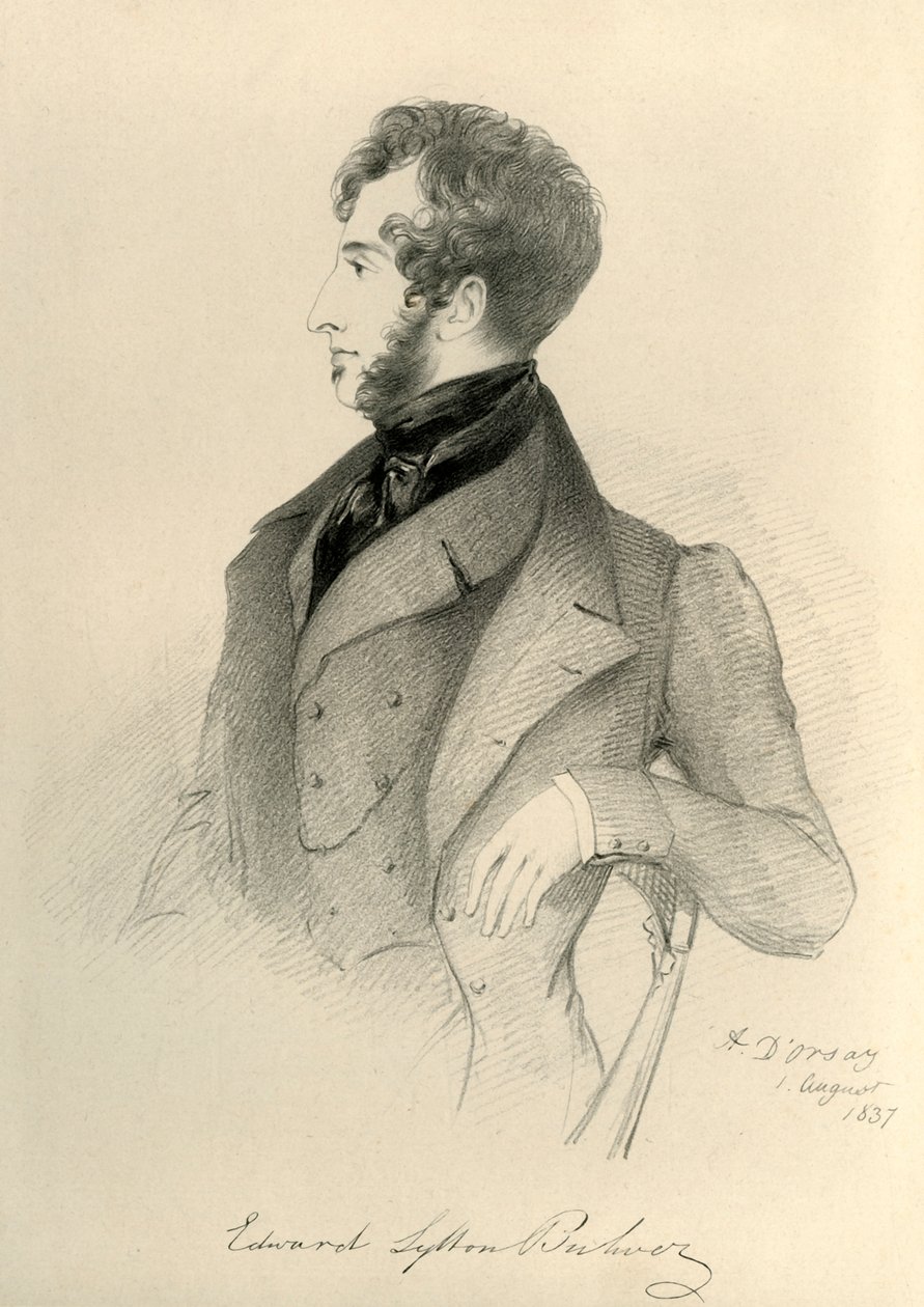 Edward Lytton Bulwer, 1837 door Richard James Lane