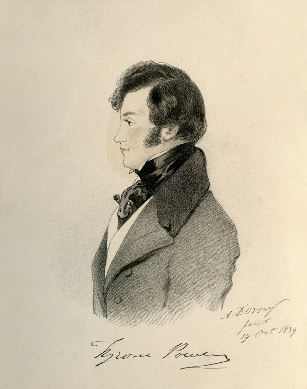 Tyrone Power, 1839 door Richard James Lane