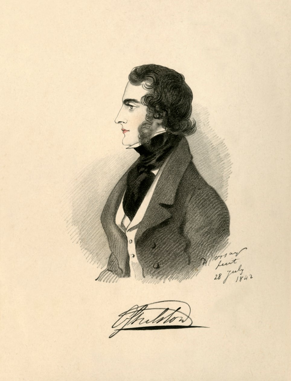 Burggraaf Ossulton, 1842 door Richard James Lane