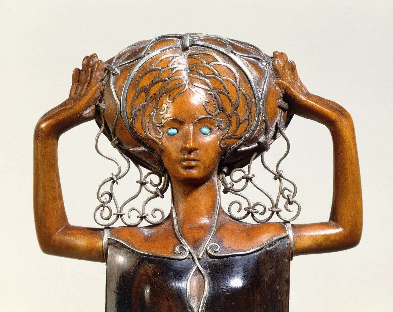 Buchbaumstatuette (detail) door Richard Joseph Luksch