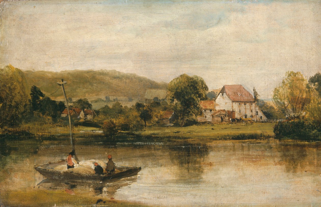 Een boerderij in Normandië door Richard Parkes Bonington
