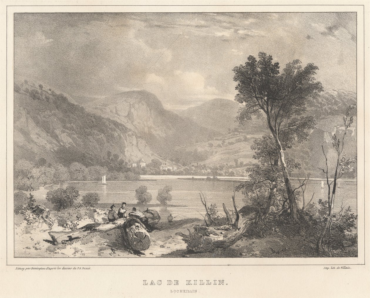 Lac de Killin door Richard Parkes Bonington