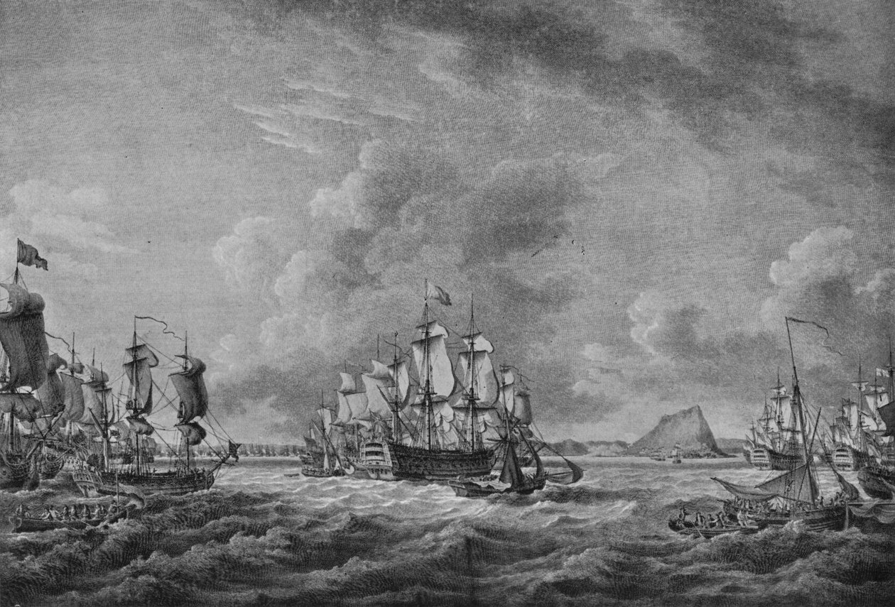 Howe bij Gibraltar, c1785 door Richard Paton