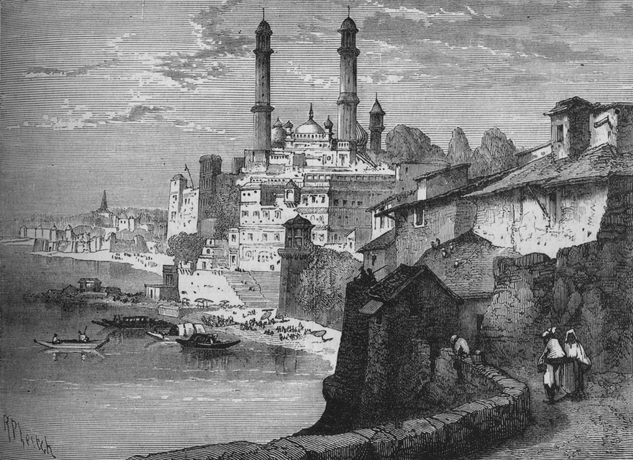 Benares, ca. 1880 door Richard Principal Leitch
