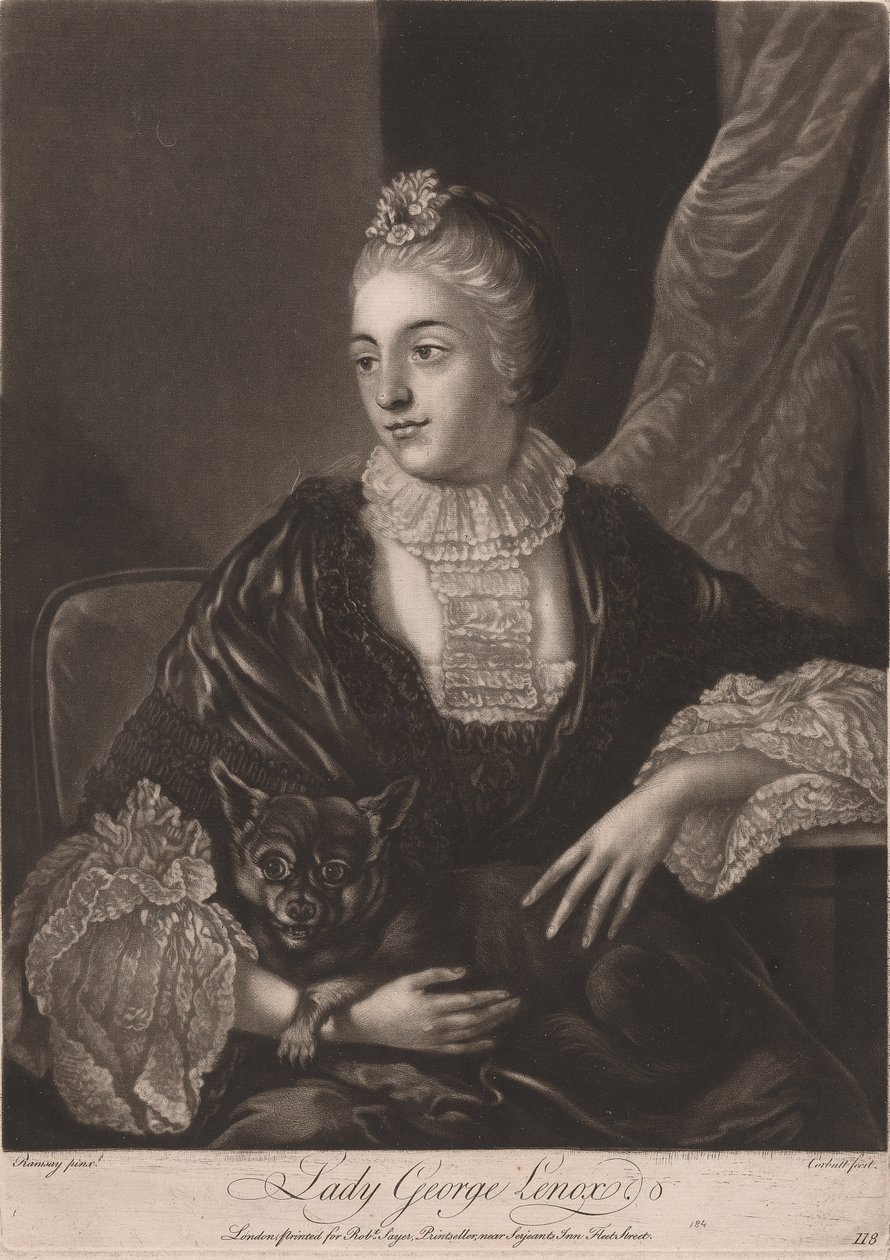 Lady George Lenox door Richard Purcell