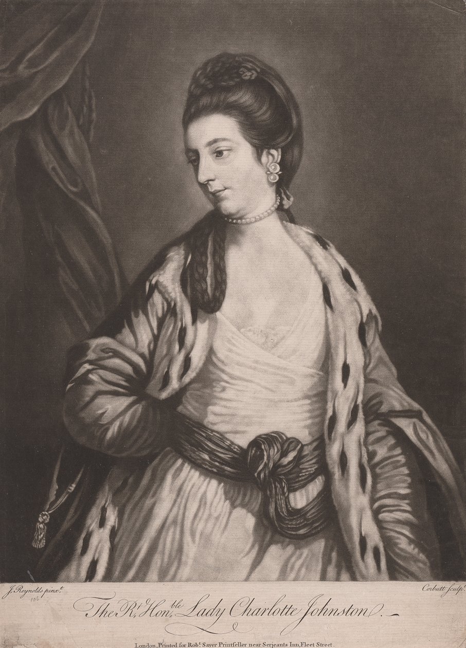 De Eerwaarde Lady Charlotte Johnston door Richard Purcell