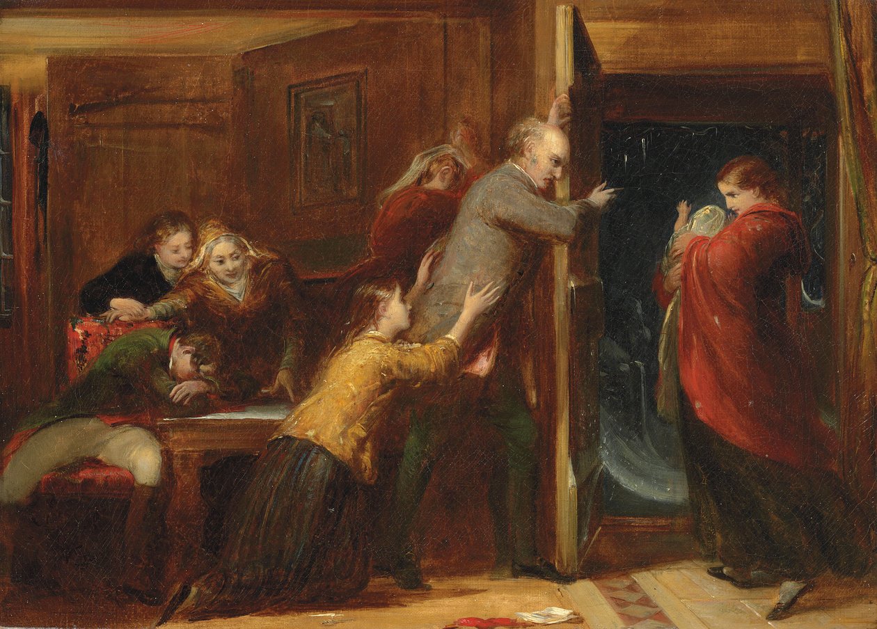 Schets voor "De Verschoppeling", 1851 door Richard Redgrave