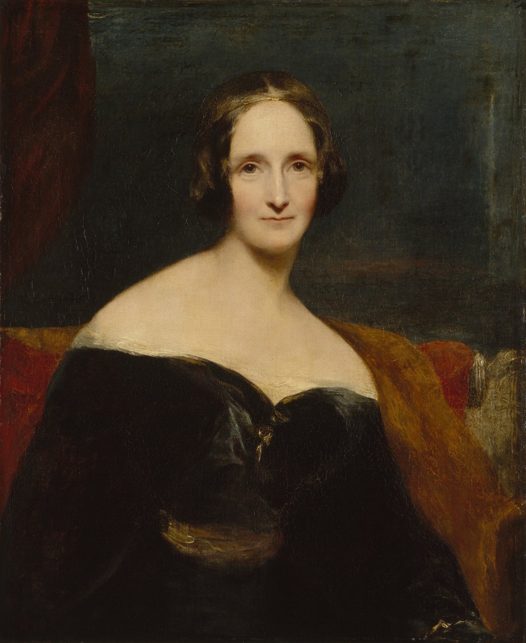 Mary Shelley, 1840 door Richard Rothwell