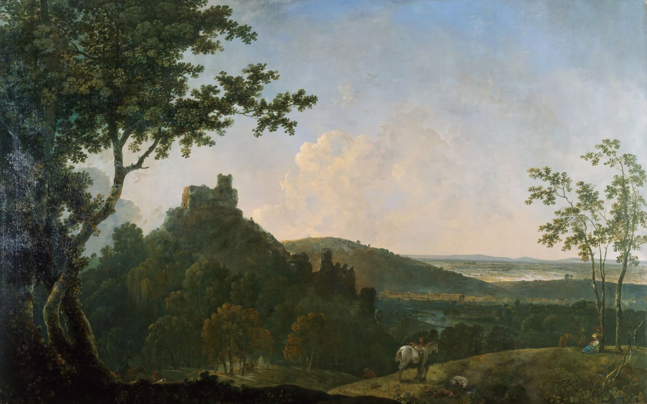 Kasteel van Okehampton door Richard Wilson