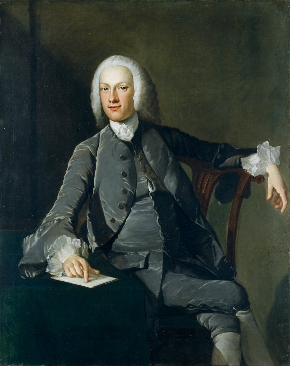 Sir Edward Lloyd d. 1795, 1750 door Richard Wilson