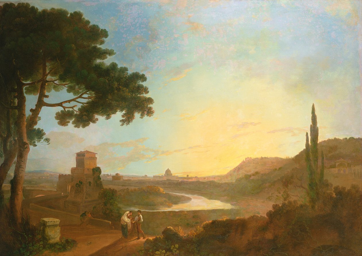 Uitzicht op de Tiber door Richard Wilson
