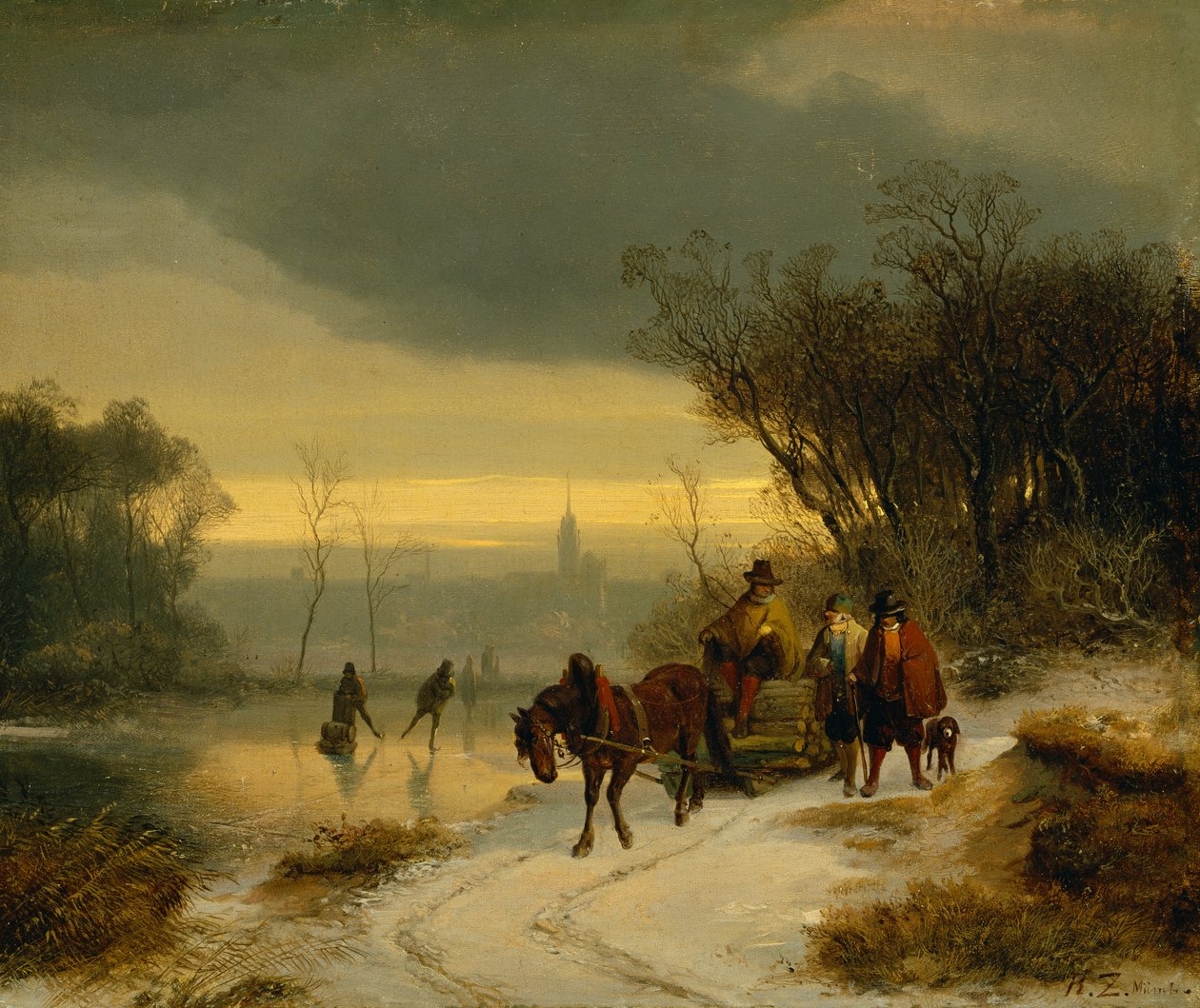 Winterlandschap door Richard Zimmerman