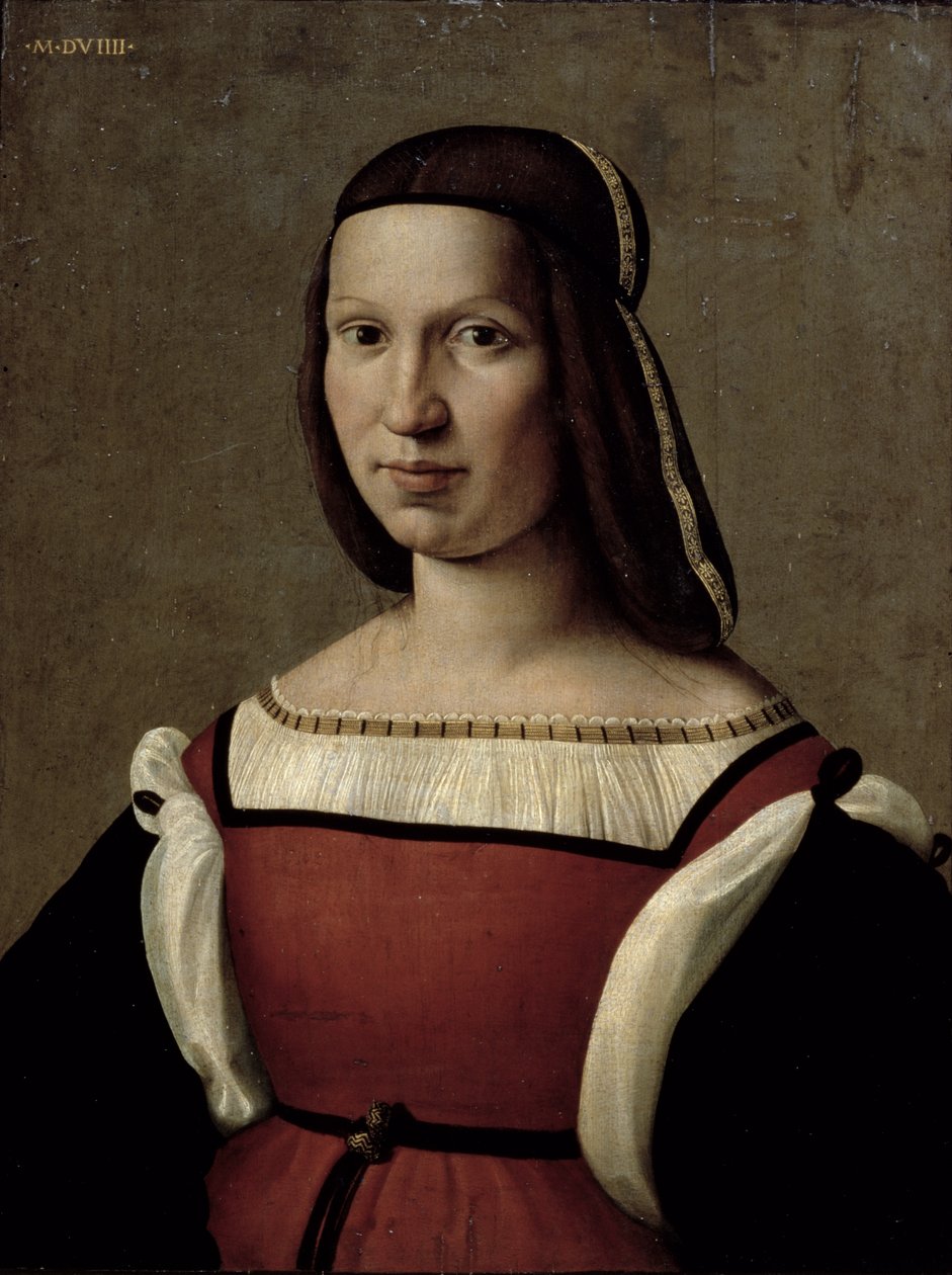 Portret van een vrouw, 1509 door Ridolfo , Il Ghirlandaio