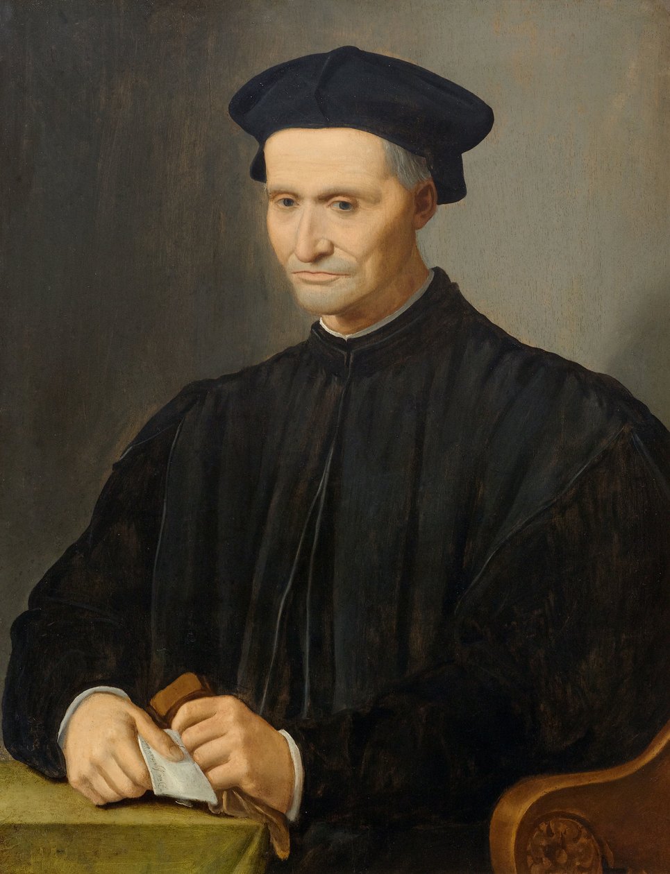 Portret van Agostino Dini door Ridolfo Ghirlandaio