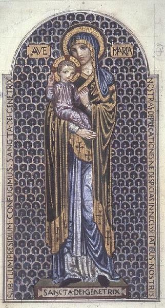 Maagd en kind door Robert Anning Bell