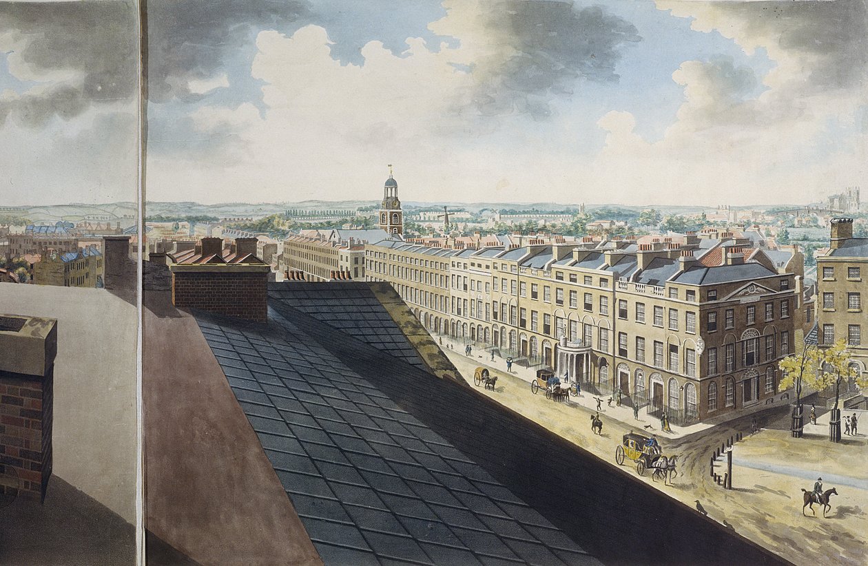 Panoramisch Uitzicht op Londen, 1792-93 door Robert Barker