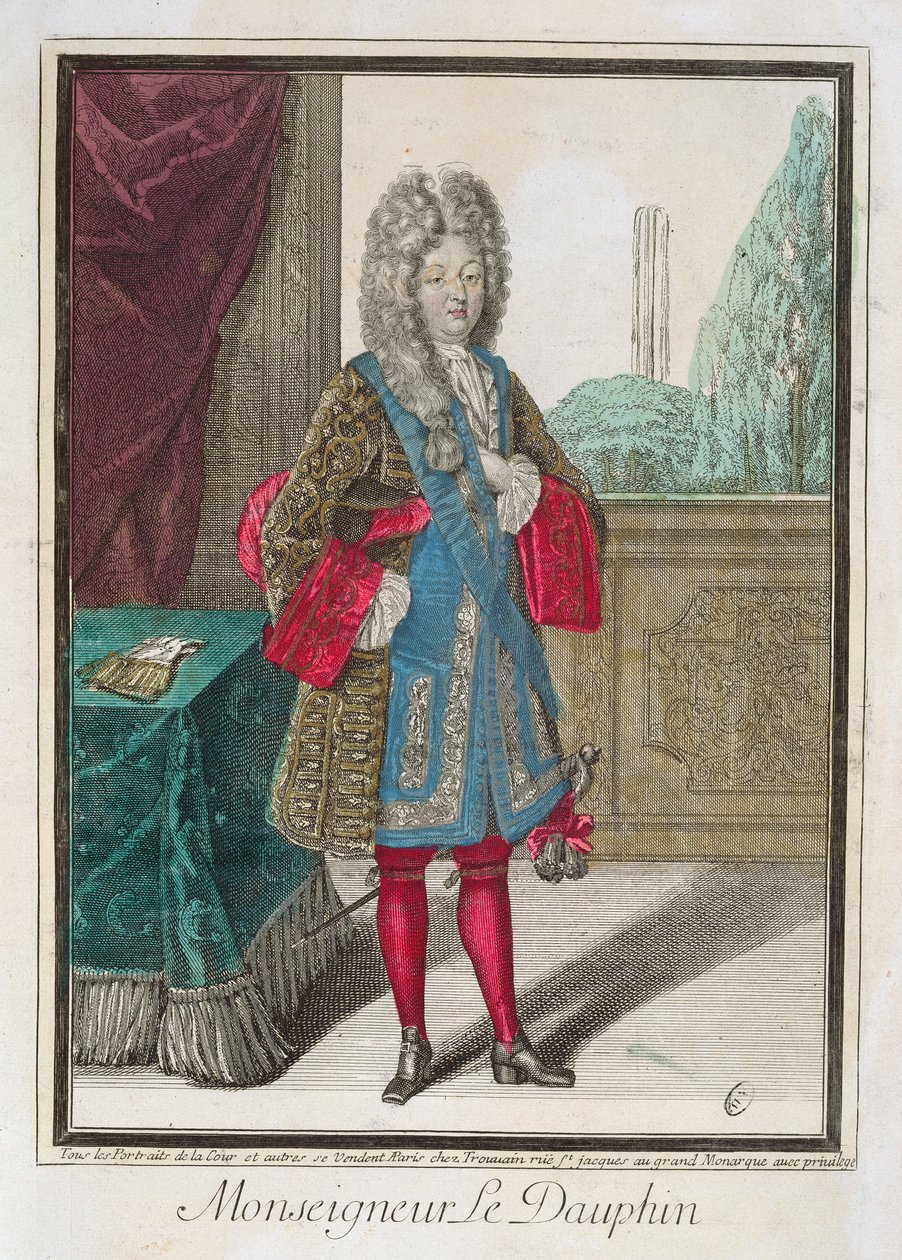 Louis de France (1661-1711) Monseigneur le Dauphin door Robert Bonnart