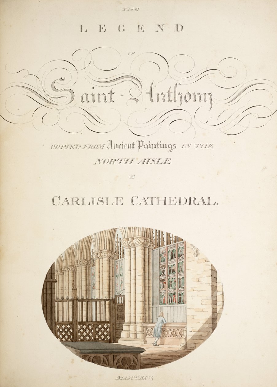 De oudheden van de kathedraal van Saint Mary, Carlisle, getekend door Robert Carlile, 1795 door Robert Carlile