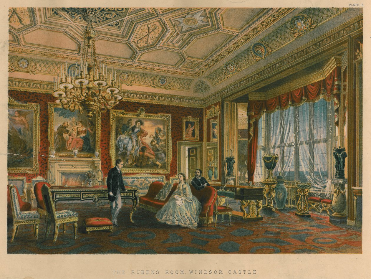 De Rubenszaal, Windsor Castle door Robert Charles Dudley